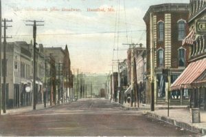Main Street, South from Broadway, Hannibal, Missouri