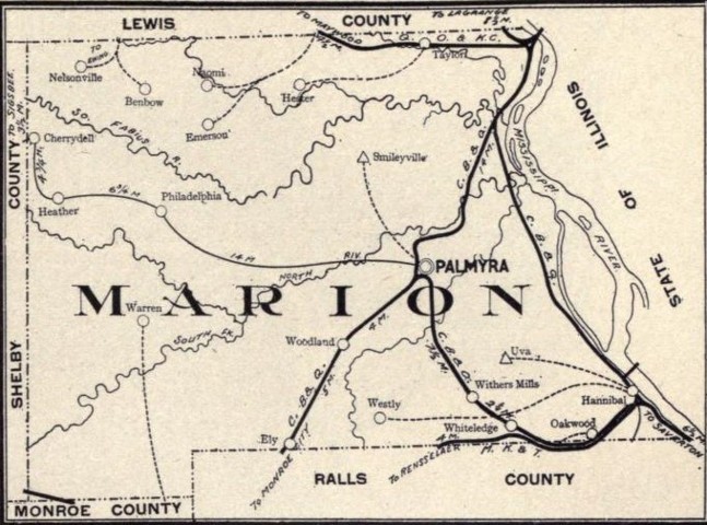 The Histories of Towns & Cities in Marion County Missouri
