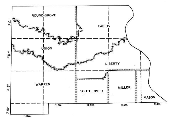 Marion County Missouri Township Map