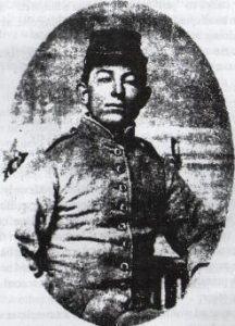 James Riley Jones in his Civil war Uniform